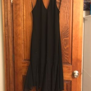 Halter Dress w/ handkerchief sequin accents